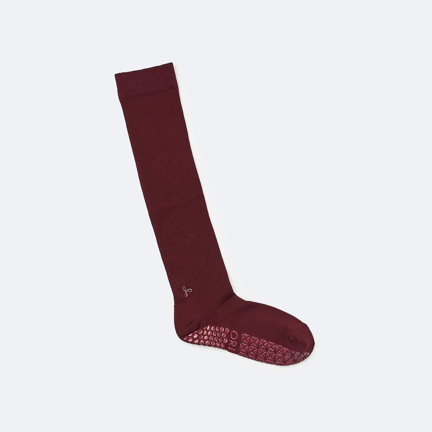 防滑及膝襪 酒紅色 (Knee Socks Burgundy)