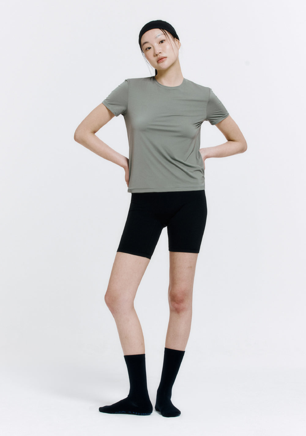 防滑輕薄中筒襪 ProGrip™ 海軍藍色 (Middle Socks ProGrip Navy)