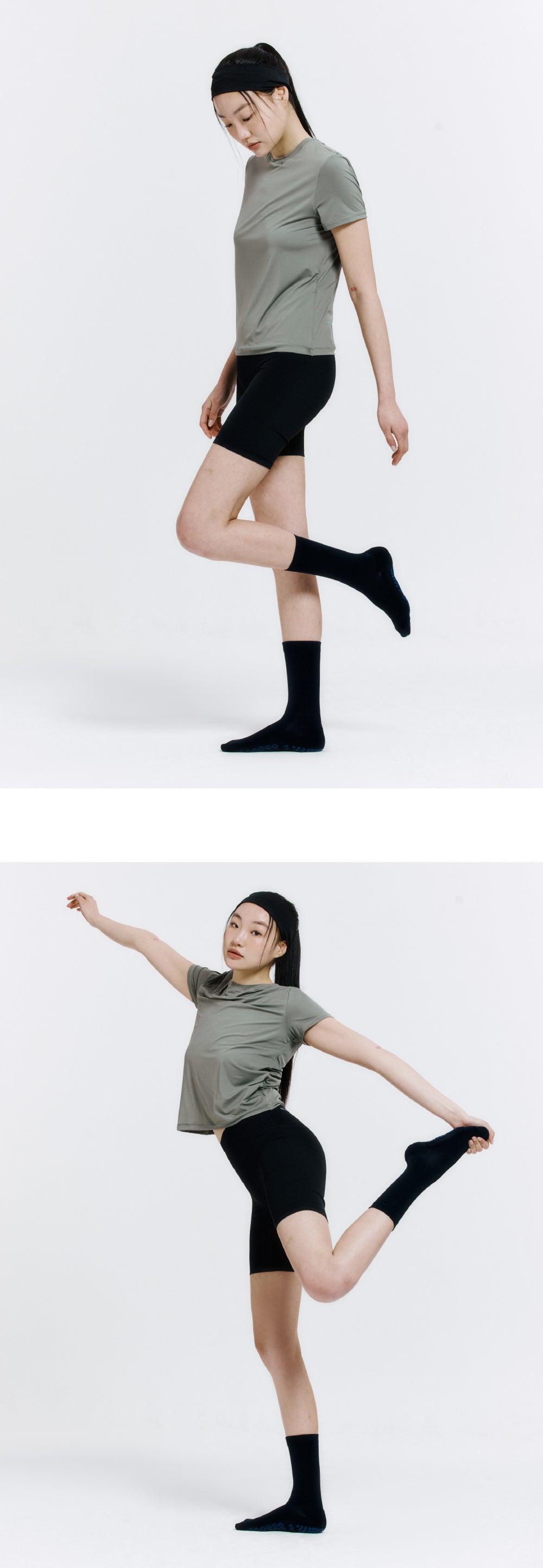 防滑輕薄中筒襪 ProGrip™ 海軍藍色 (Middle Socks ProGrip Navy)