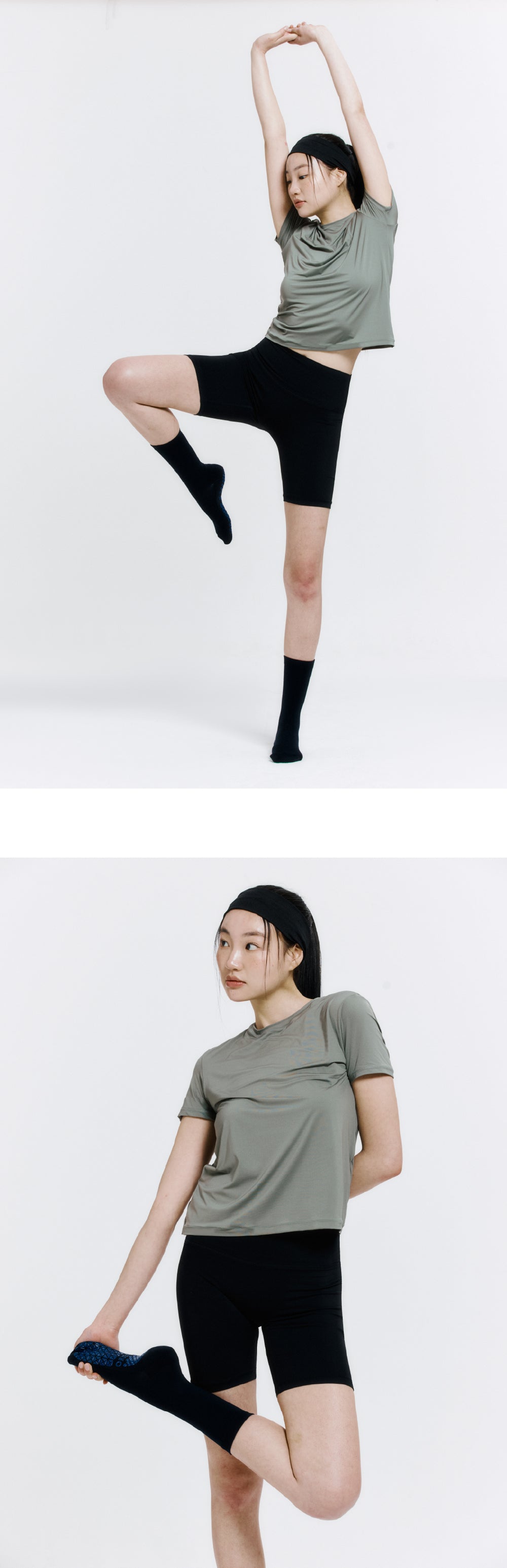 防滑輕薄中筒襪 ProGrip™ 海軍藍色 (Middle Socks ProGrip Navy)