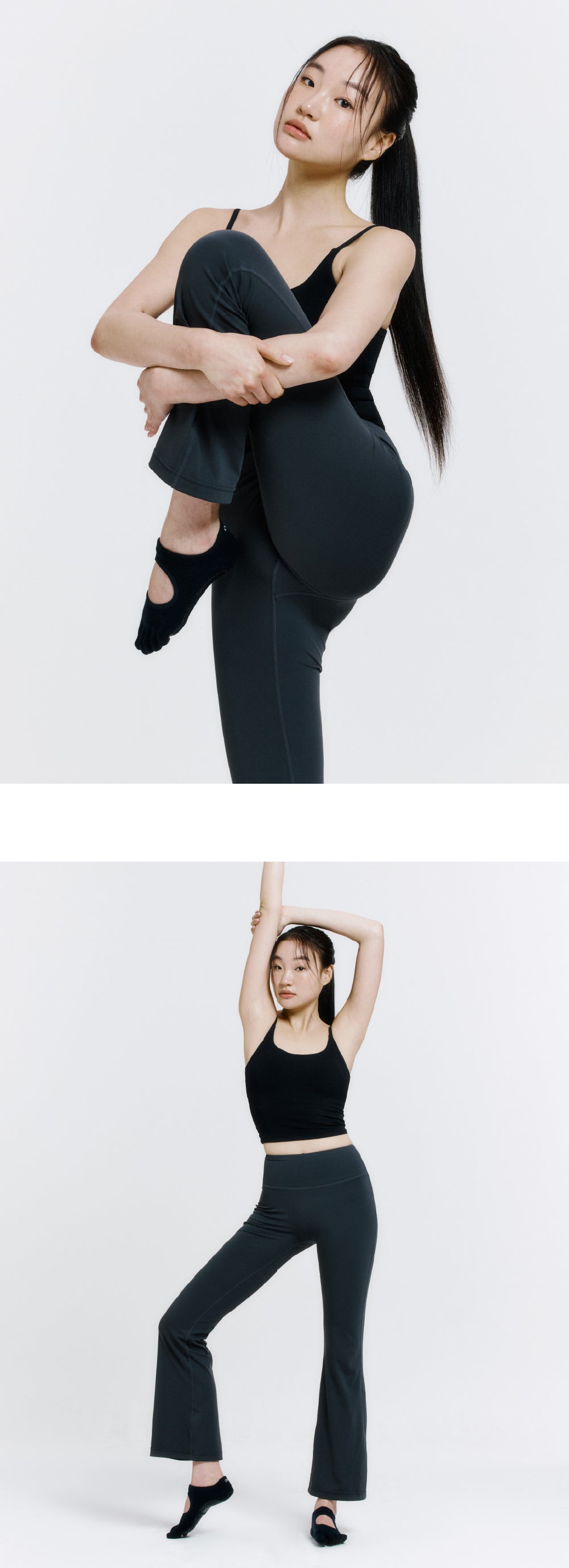 防滑五指襪 ProGrip™ 深夜黑色 (Full Toe Socks ProGrip Midnight Black)