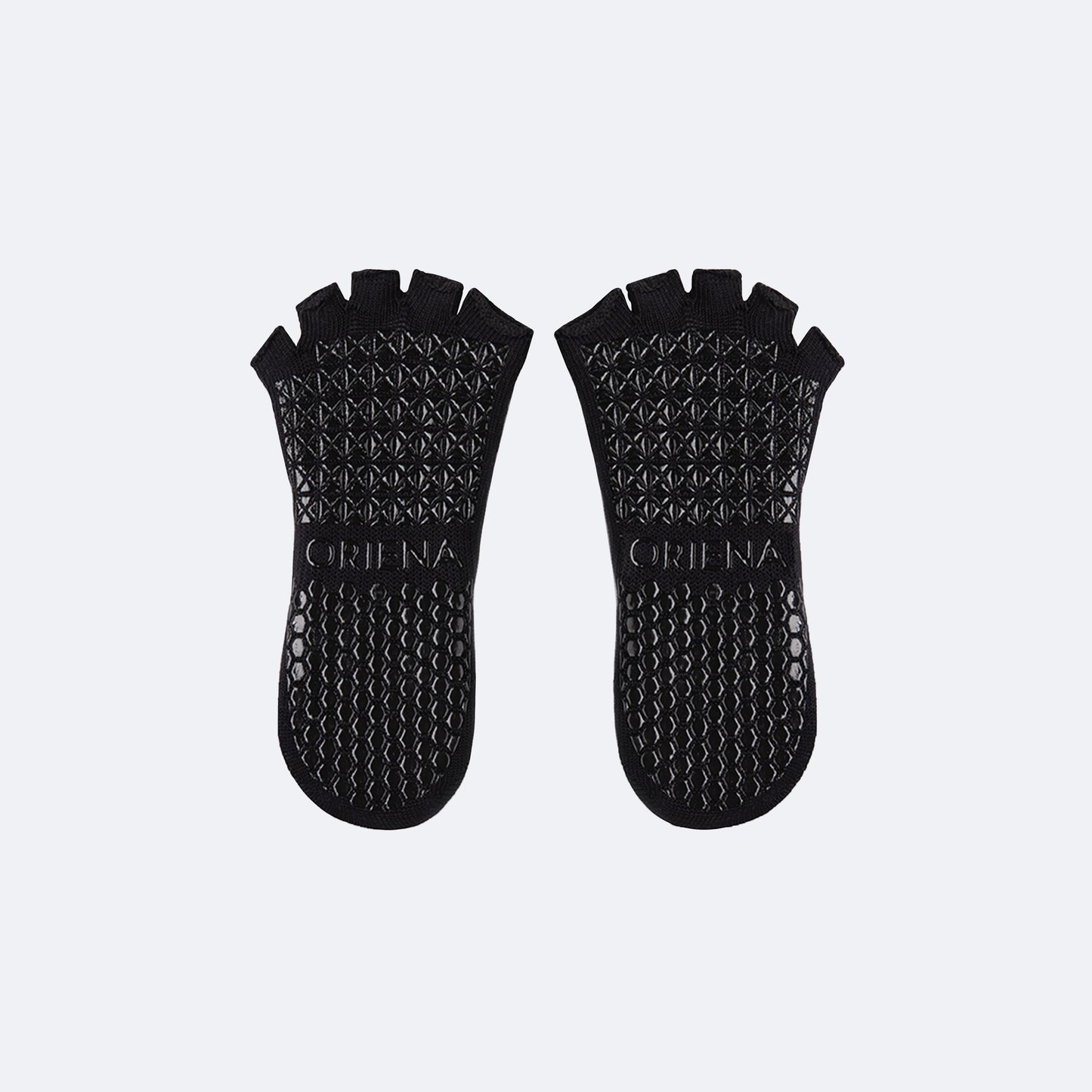 防滑露趾襪 ProGrip™ 黑色 (Half Toe Socks ProGrip Black)