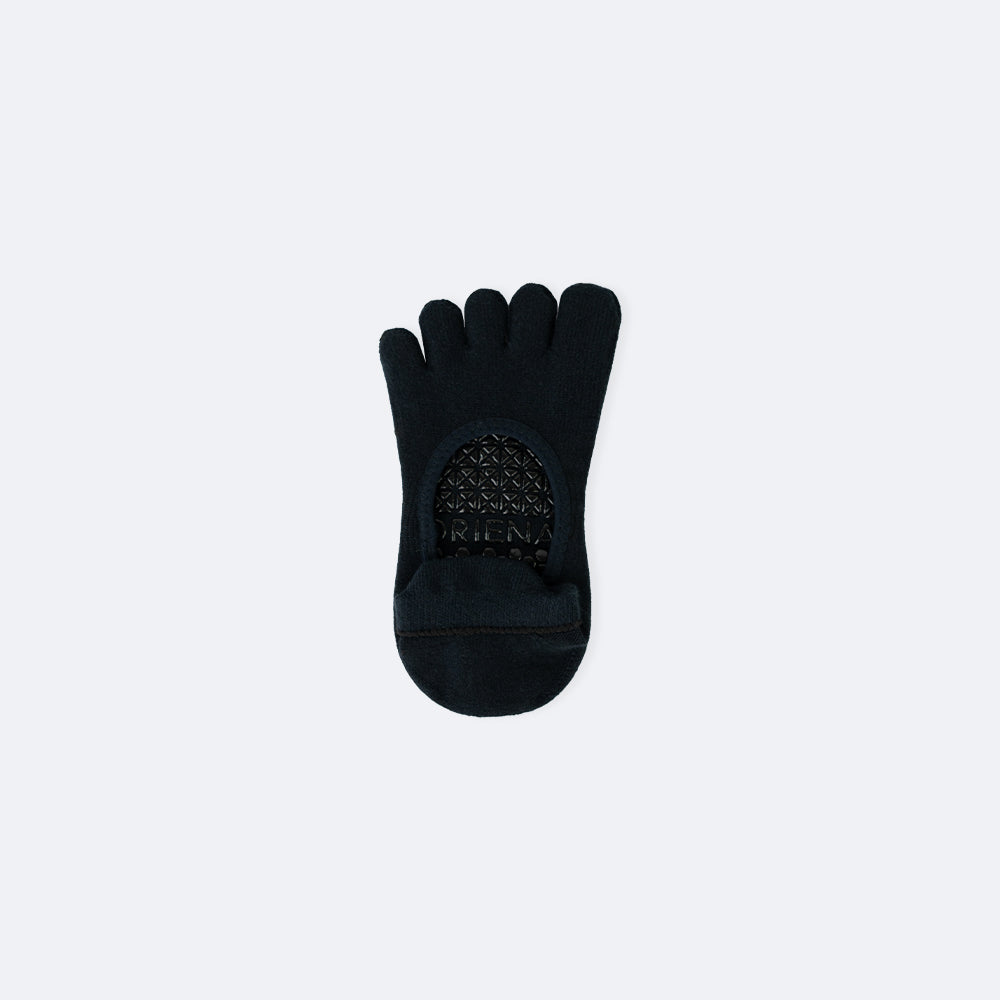 防滑五指襪 ProGrip™ 深夜黑色 (Full Toe Socks ProGrip Midnight Black)