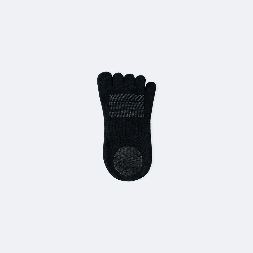 防滑五指襪 ProGrip™ 深夜黑色 (Full Toe Socks ProGrip Midnight Black)