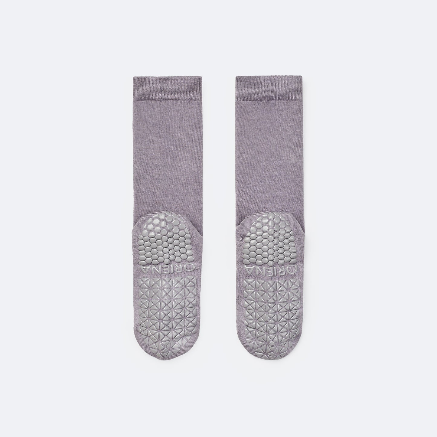 防滑輕薄中筒襪 ProGrip™ 紫灰色 (Middle Socks ProGrip Violet Gray)
