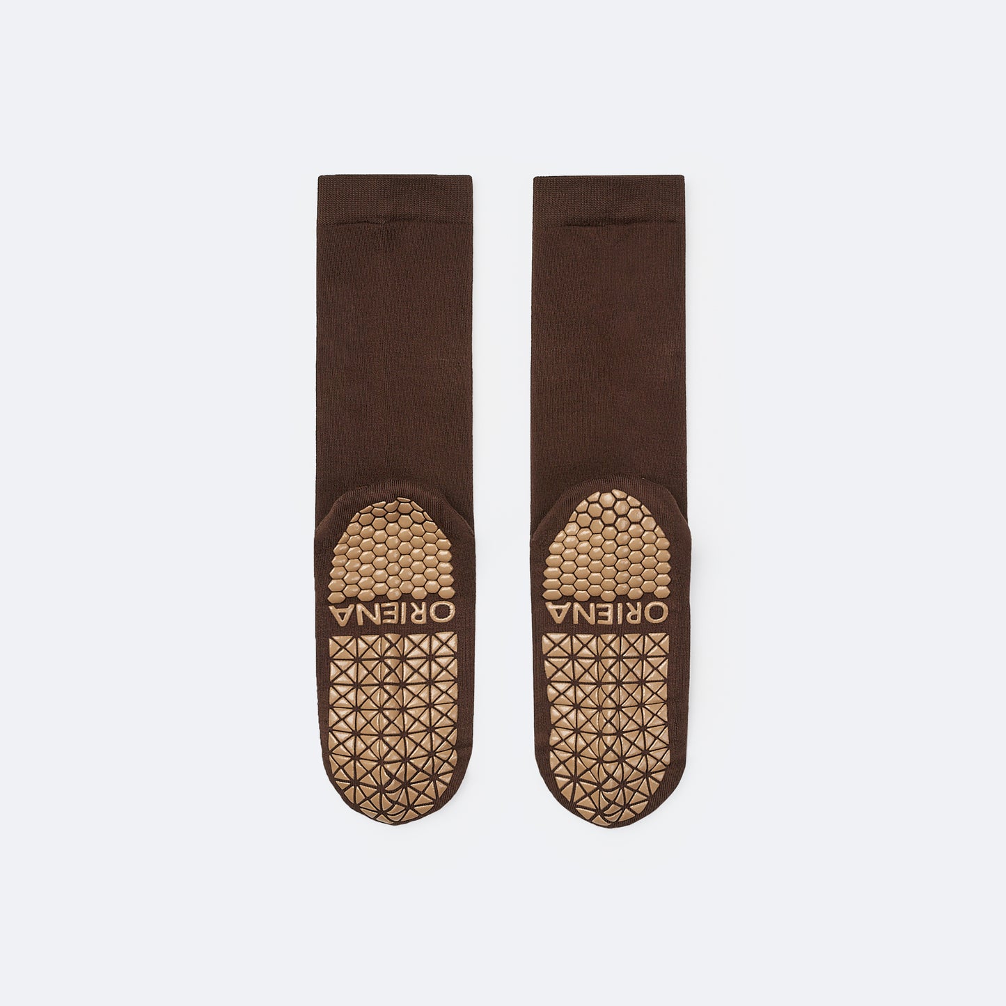 防滑輕薄中筒襪 ProGrip™ 棕色 (Middle Socks ProGrip Brown)