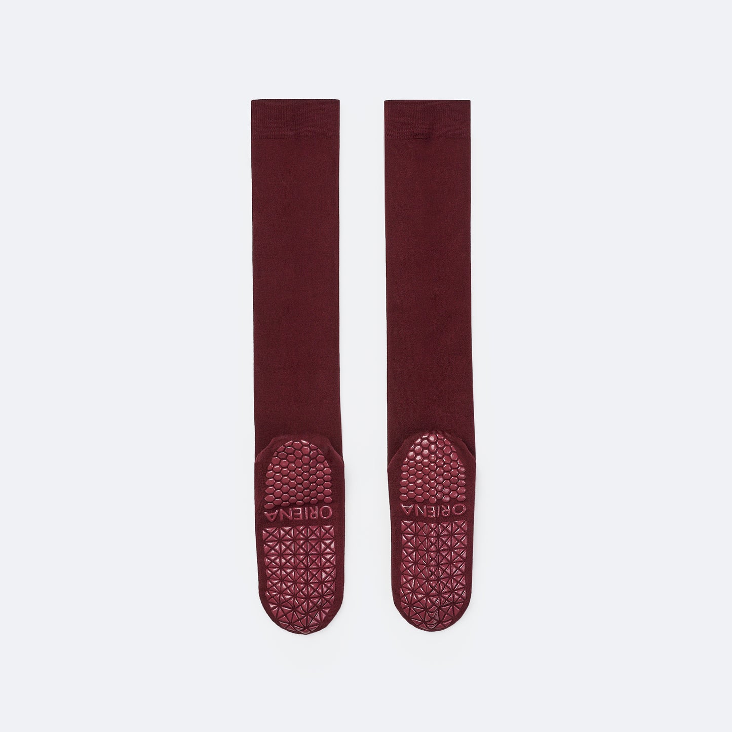 防滑及膝襪 酒紅色 (Knee Socks Burgundy)