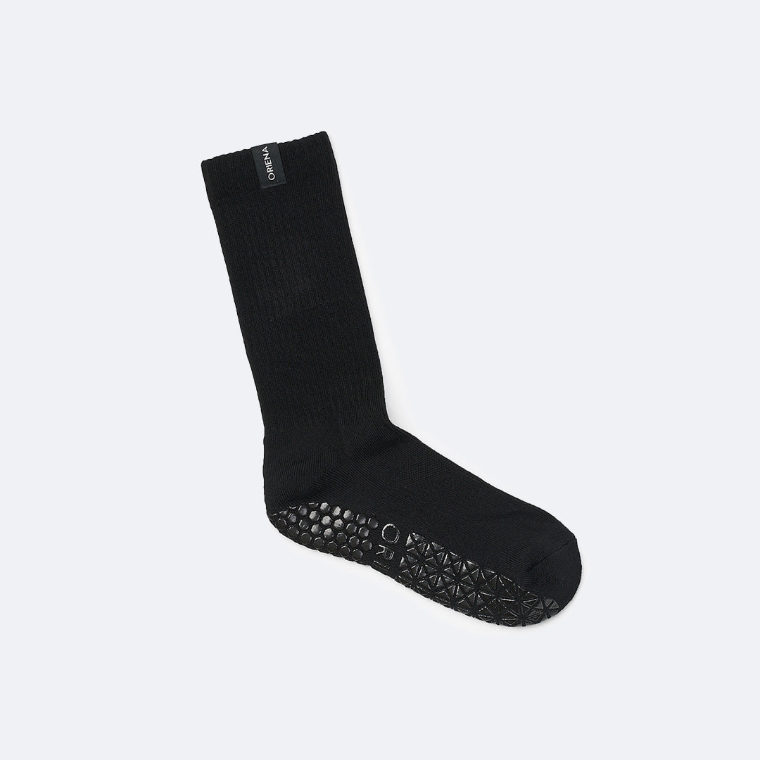 防滑中筒襪 ProGrip™ 黑色 (Crew Socks ProGrip Black)