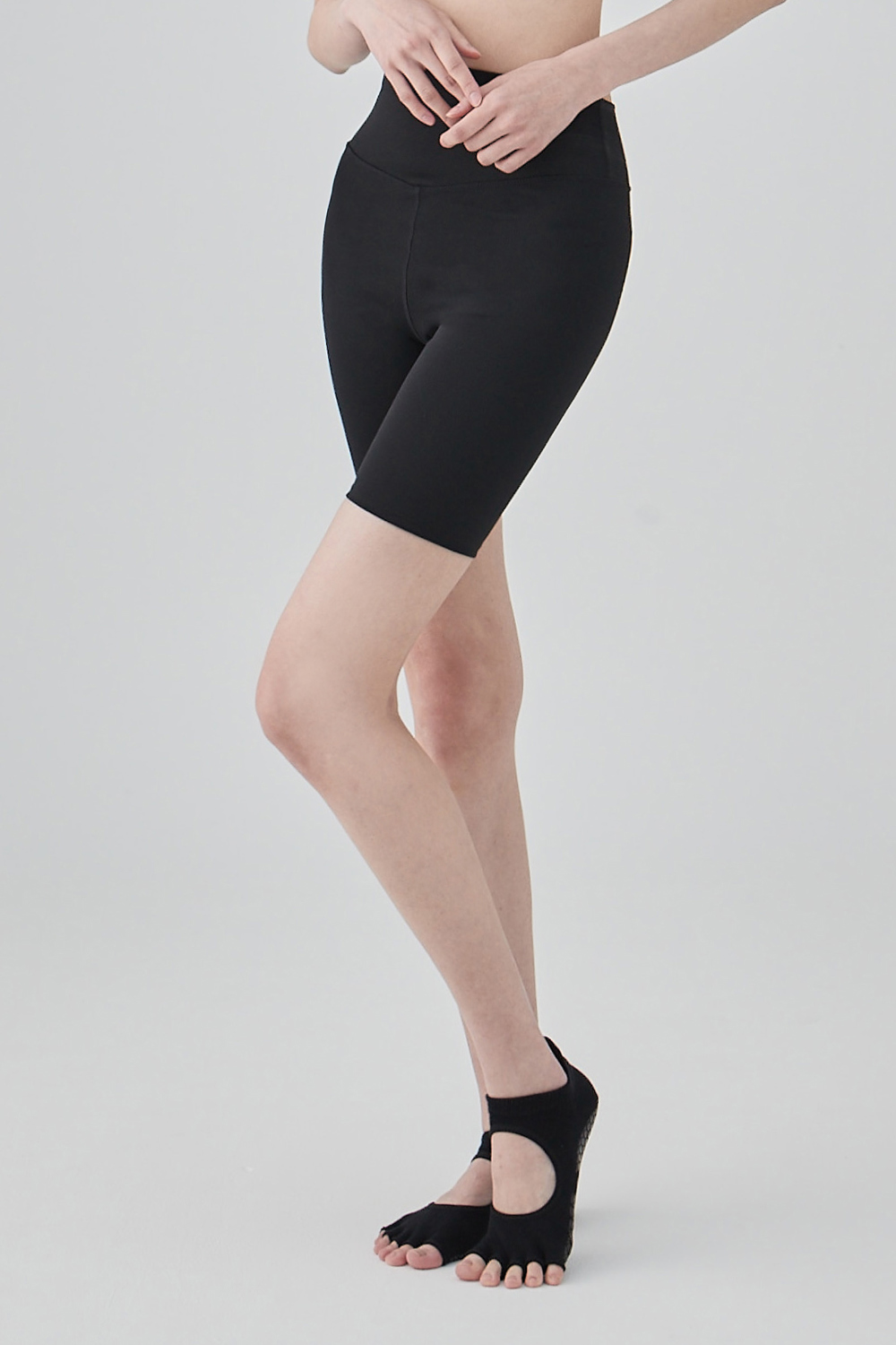 防滑露趾襪 ProGrip™ 黑色 (Half Toe Socks ProGrip Black)