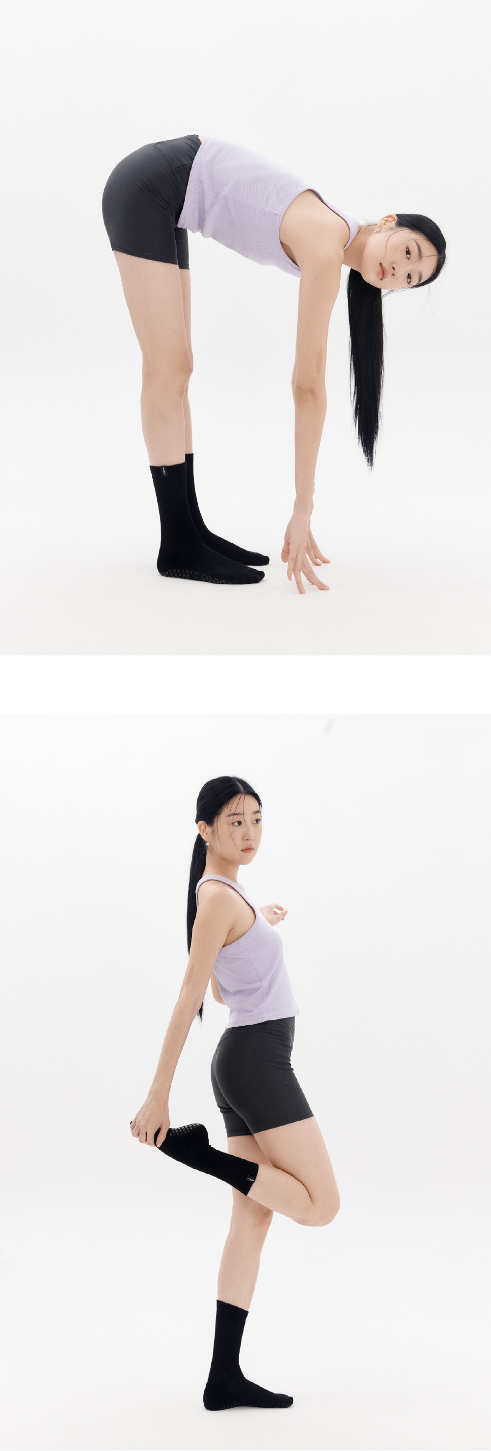 防滑中筒襪 ProGrip 黑色 Crew Socks ProGrip Black ORIENA