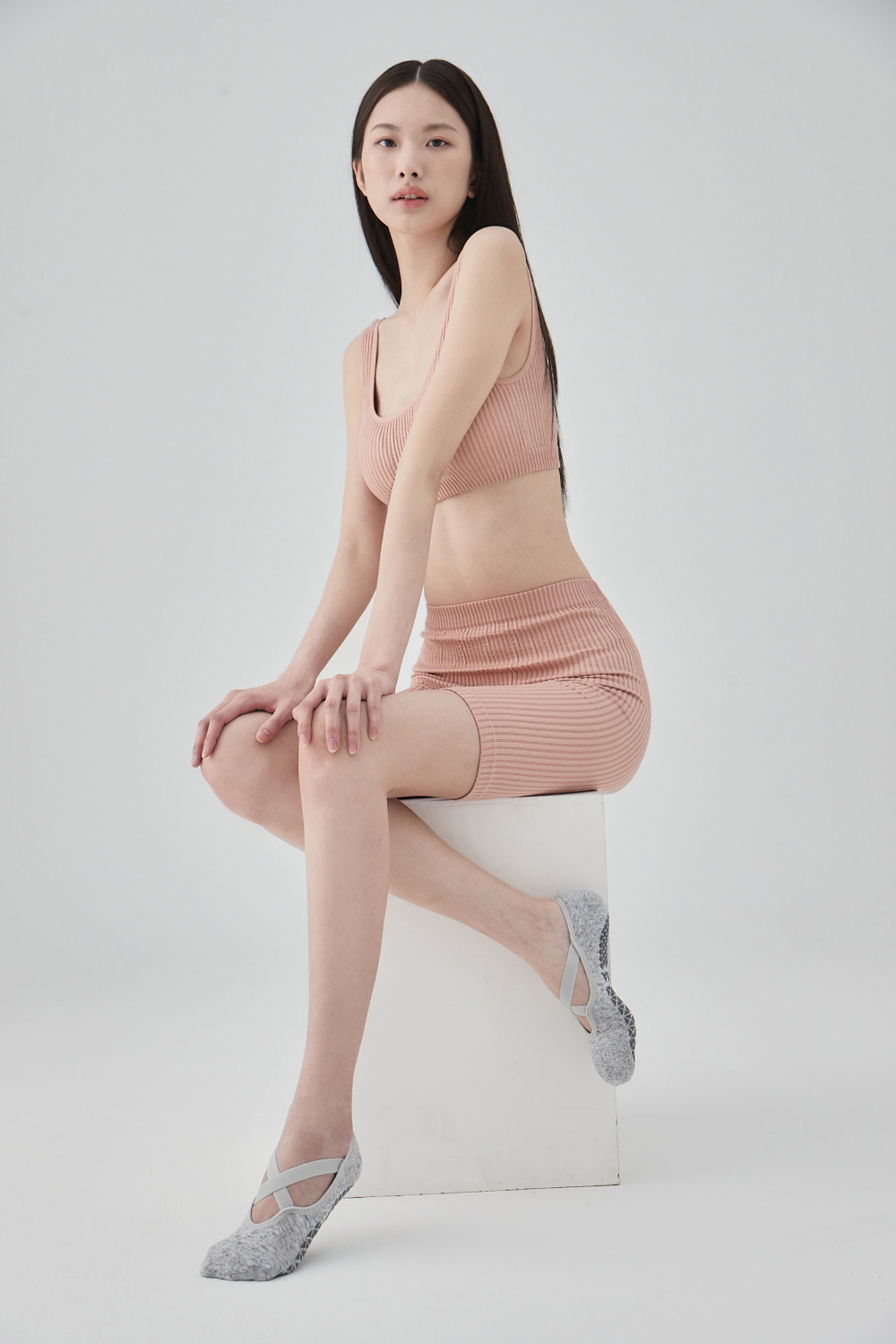 防滑交叉帶襪 ProGrip™ 灰色 (Cross Band Socks ProGrip Grey)