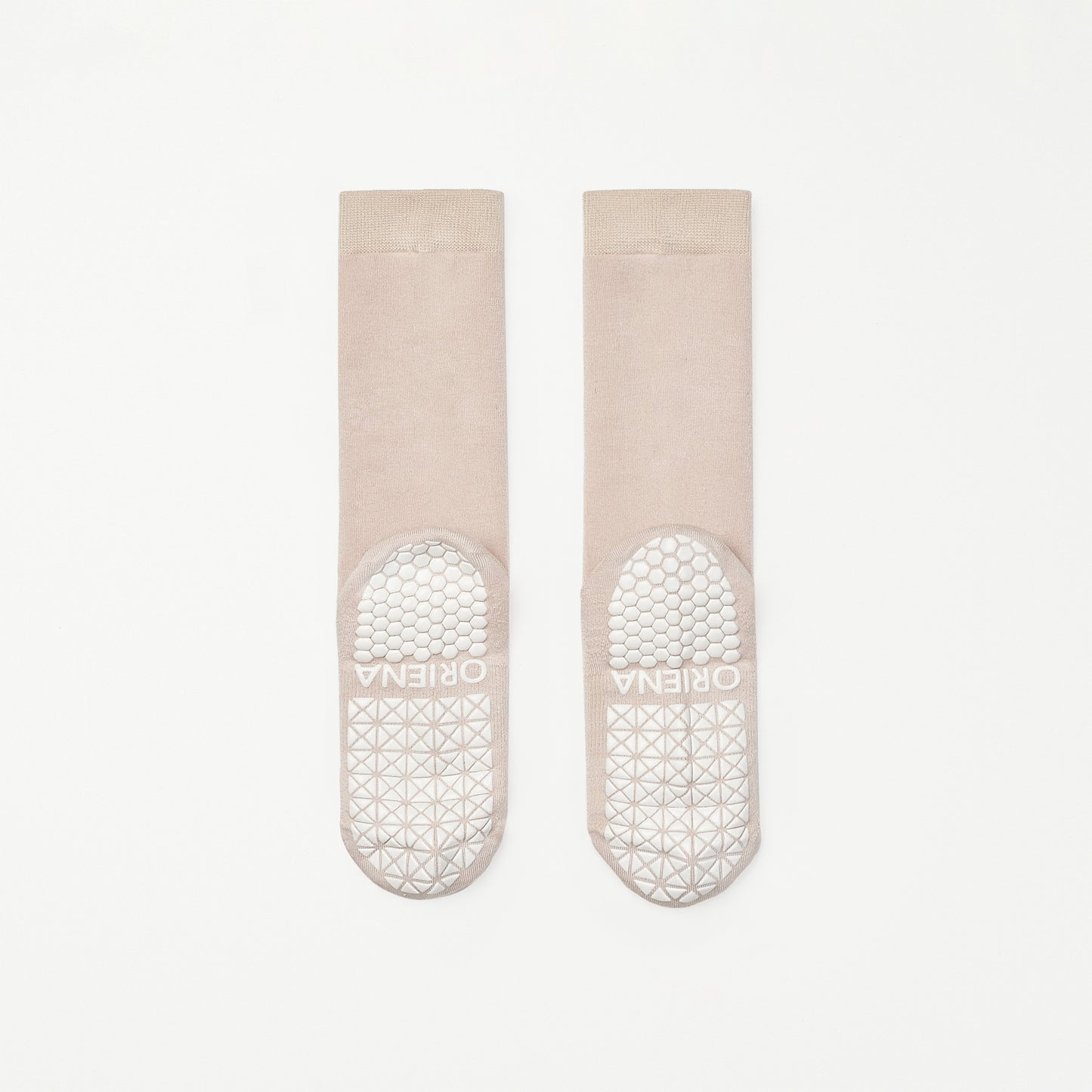 防滑輕薄中筒襪 ProGrip™ 米色 (Middle Socks ProGrip Beige)