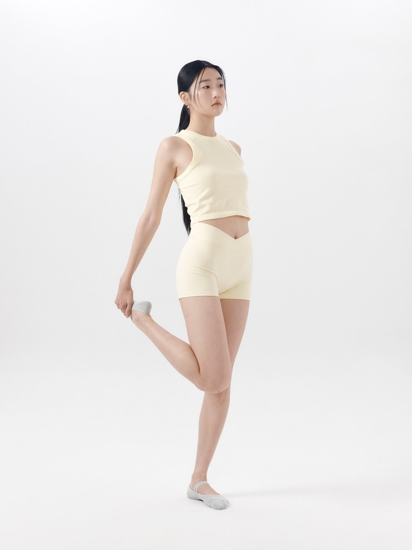 防滑雙帶襪 灰色 Double Band Socks Grey ORIENA